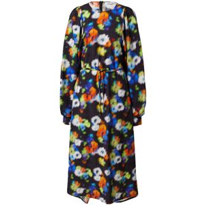 EDITED Jurk 'Della'  gemengde kleuren / zwart