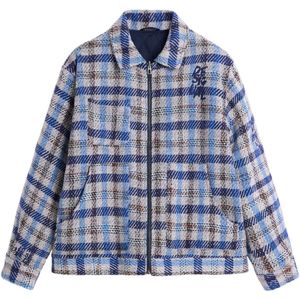 Jas - Multicolor - Geruite Jas met Zakken - Regular Fit - Overhemdkraag