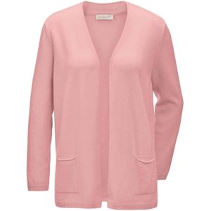 Goldner Gebreid vest  rosa