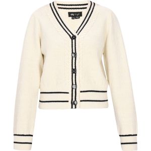 myMo at night Gebreid vest  crème / zwart