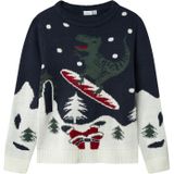 Gebreide Trui - Kerst - Regular Fit - Lange Mouwen - Ronde Hals