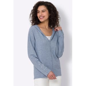 heine - Capuchonvest - Bleu mêlee - Sweatvest