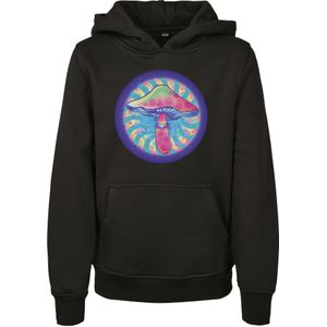 Mister Tee Sweatshirt 'Mushroom'  turquoise / geel / lila / pink / zwart