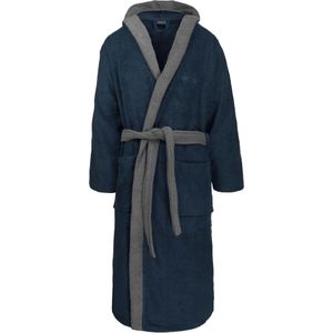 normani Badjas lang  marine / donkergrijs