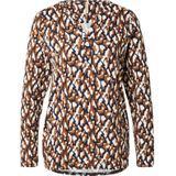 Soyaconcept Blouse 'FELICITY'  lichtbeige / navy / cognac / wit