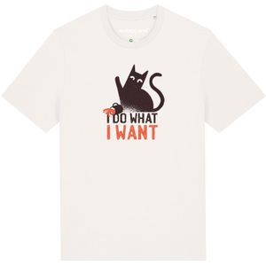 Watapparel Shirt ' Cat '  oranjerood / zwart / wit