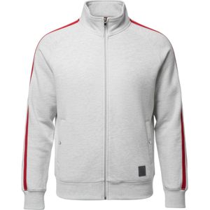 Ombre Sweatshirt 'OM-SSZP-0219'  lichtgrijs / rood