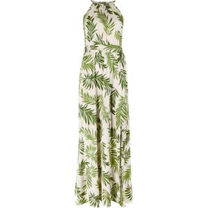 Apricot Jurk  lichtgrijs / groen / donkergroen