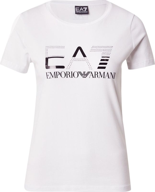 EA7 - 7W000721_AF10373 - T-shirt - Zwart - Katoen - Korte Mouwen