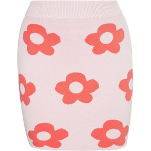 swirly Rok  rosa / rood