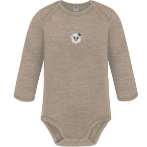 normani Rompertje/body 'Auckland'  beige / taupe / donkergroen / wit