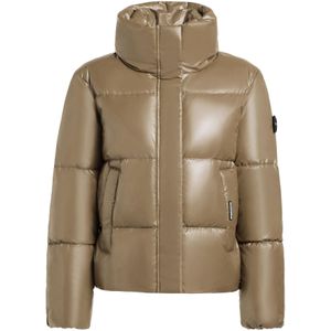 khujo Winterjas 'Rinja2 Shiny'  bruin