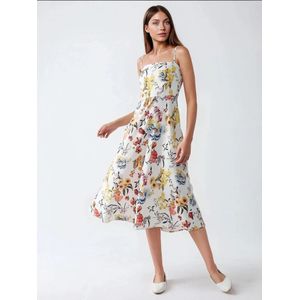 Hiccup Jurk  blauw / geel / pink / wit