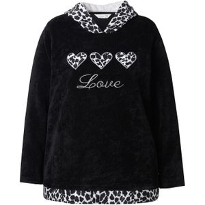 MIAMODA Sweatshirt  zwart / wit