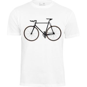 Cotton Prime Shirt 'Bike - Fahrrad'  zwart / wit