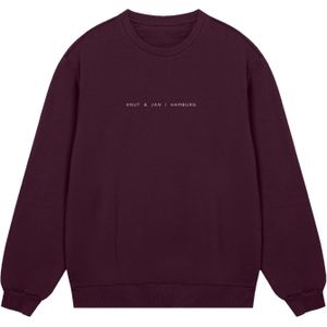 F4NT4STIC Sweatshirt 'Knut & Jan Hamburg'  bourgogne