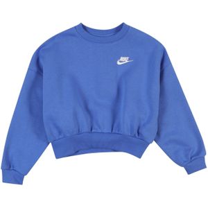 Nike Sportswear Sweatshirt 'CLUB FLC'  blauw / wit