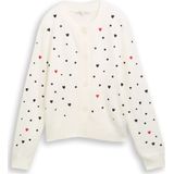 Regular fit gebreid jack met borduursels