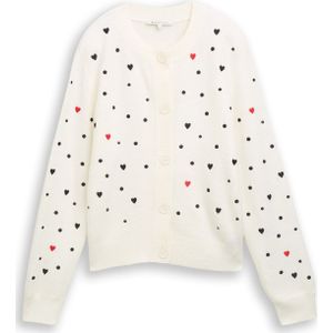 Regular fit gebreid jack met borduursels