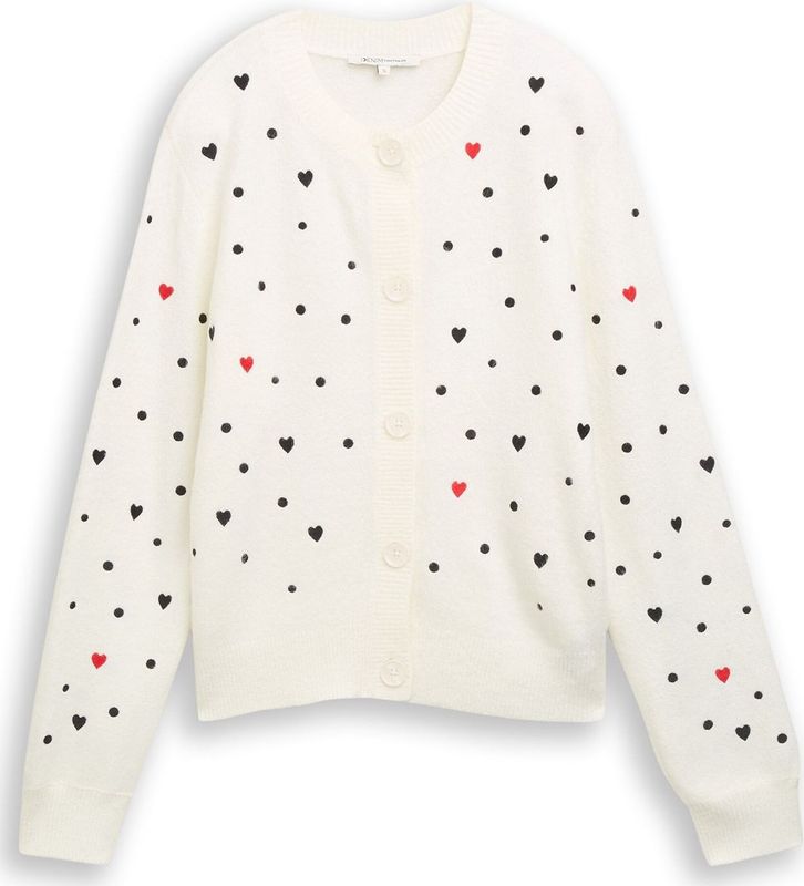 Regular fit gebreid jack met borduursels