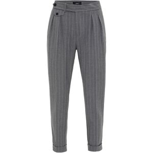 Antioch Bandplooibroek  grijs / wit