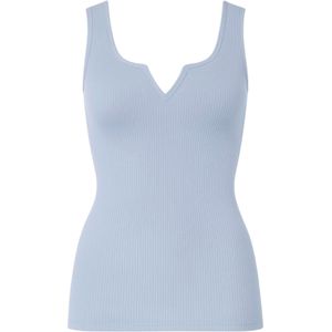 fashionshowcase Top 'VIVA RIB'  pastelblauw