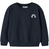 NAME IT Sweatshirt 'NMFVALLENE'  nachtblauw / sering / wit