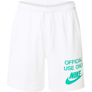 Nike Sportswear Broek 'CLUB OFFICIAL'  jade groen / wit