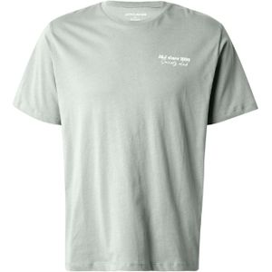 JACK & JONES Shirt 'JJNINETY'  mintgroen / wit