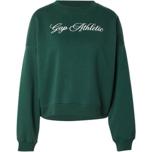 GAP Sweatshirt  donkergroen / wit