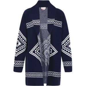 IZIA Gebreid vest  navy / wit