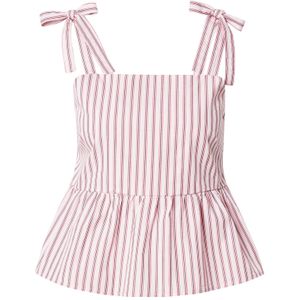 PIECES Top 'PCTaelyn'  pastelroze / donkerroze / zwart