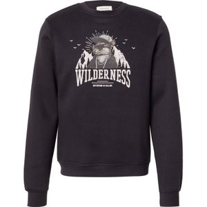 BLEND Sweatshirt 'BHIAN'  beige / bruin / donkergrijs / zwart