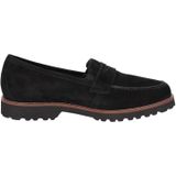SIOUX - Meredith-709-H - Instappers - Zwart - Leer en Suède