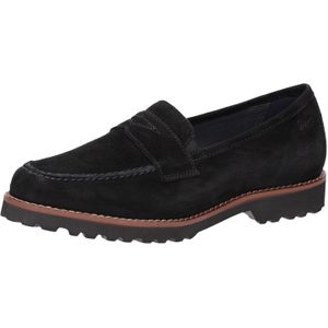 SIOUX - Meredith-709-H - Instappers - Zwart - Leer en Suède