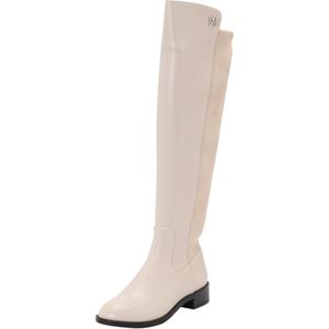 STEVE MADDEN Overknee laarzen 'Xcursion'  crème