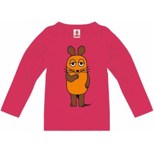 LOGOSHIRT Sweatshirt 'Die Sendung mit der Maus - Die Maus'  bruin / pink