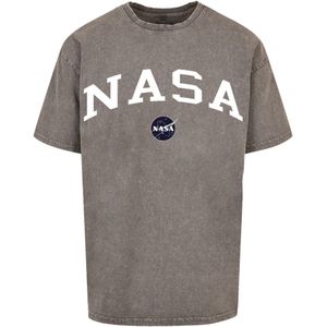 F4NT4STIC Shirt 'NASA'  donkergrijs / zwart / wit