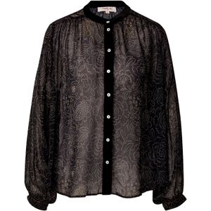 Derhy Blouse 'GENEVIEVE'  oranje / zwart / wit