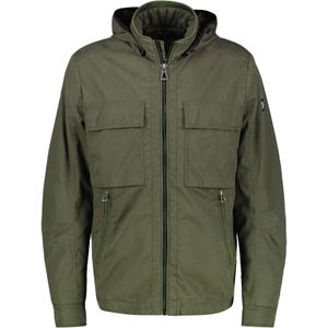 Jack - Deep Olive - Katoen/Polyamide - Met Capuchon - Ritssluiting