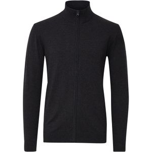 INDICODE JEANS Gebreid vest 'Badi'  donkergrijs