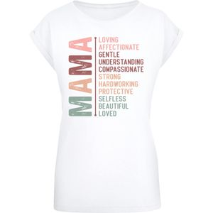 F4NT4STIC Shirt  chocoladebruin / petrol / lichtoranje / wit