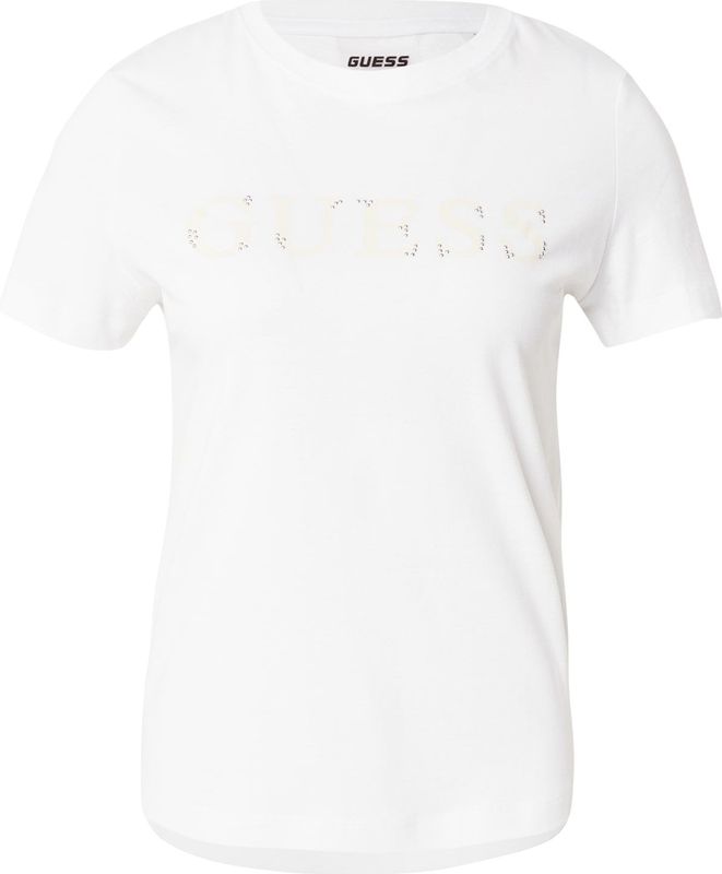 GUESS - CLELIA - T-shirt - Beige/Wit