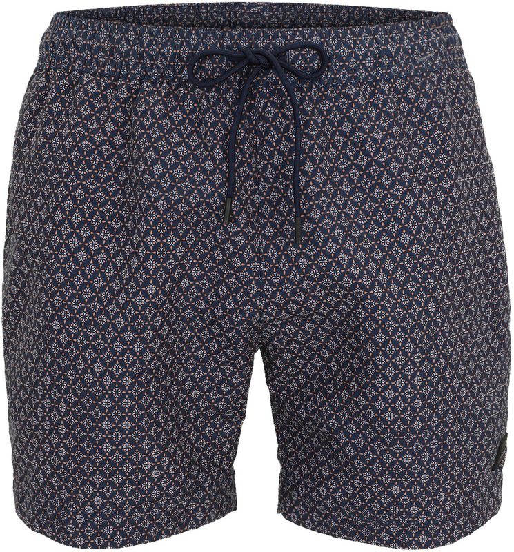BOSS Zwemshorts 'Vibe'  navy / lichtblauw / oranje