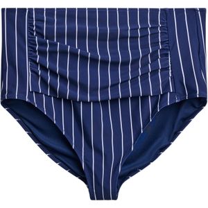 Swim by Zizzi Bikinibroek 'Stella'  donkerblauw / wit