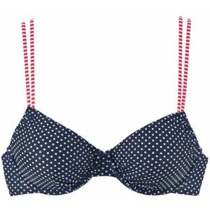 s.Oliver Bikinitop 'Avni'  donkerblauw / rood / wit