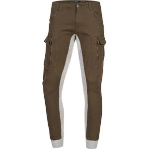 INDICODE JEANS Cargobroek ' Drogo '  grijs / groen