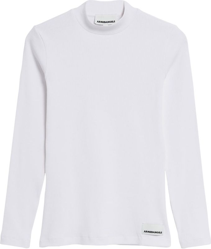 ARMEDANGELS - Fatimaara - Shirt - Zwart - Lange Mouw - Slanke Pasvorm