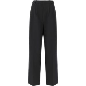 Distretto12 Bandplooibroek 'Milano'  zwart