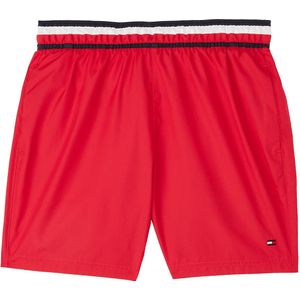 TOMMY HILFIGER Zwemshorts  cranberry / zwart / wit